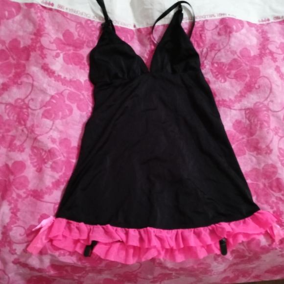 SM/MED Black and Pink Dancer Camisole Lingerie - Picture 7 of 7